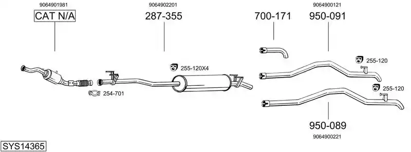 BOSAL SYS14365
