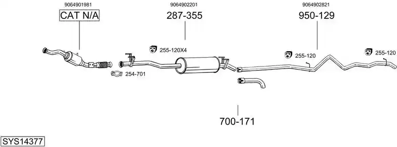 BOSAL SYS14377