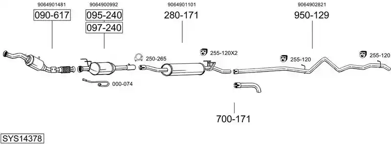BOSAL SYS14378