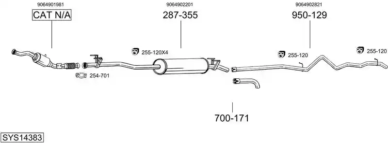 BOSAL SYS14383