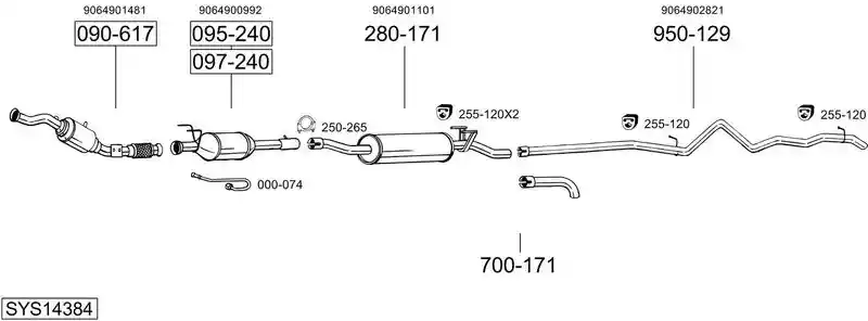 BOSAL SYS14384