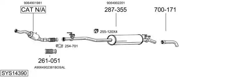 BOSAL SYS14390