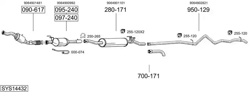 BOSAL SYS14432