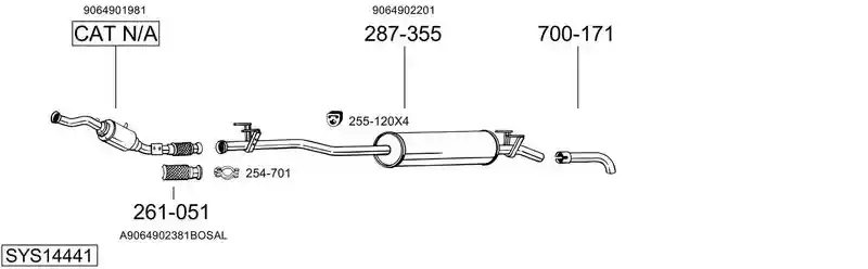 BOSAL SYS14441