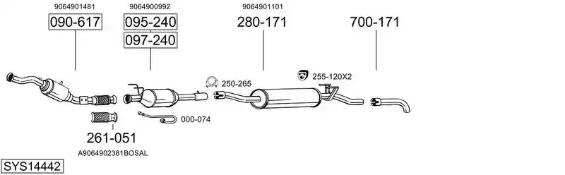 BOSAL SYS14442
