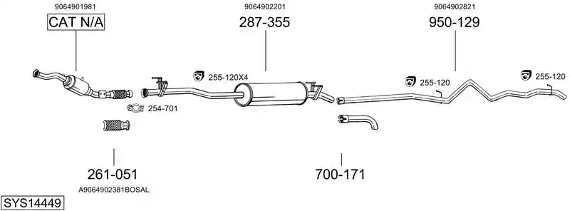 BOSAL SYS14449