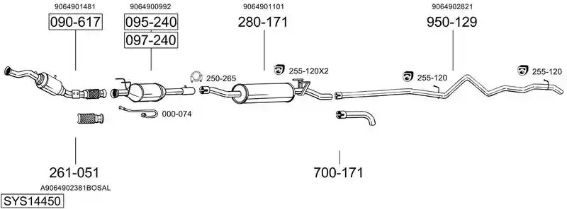 BOSAL SYS14450