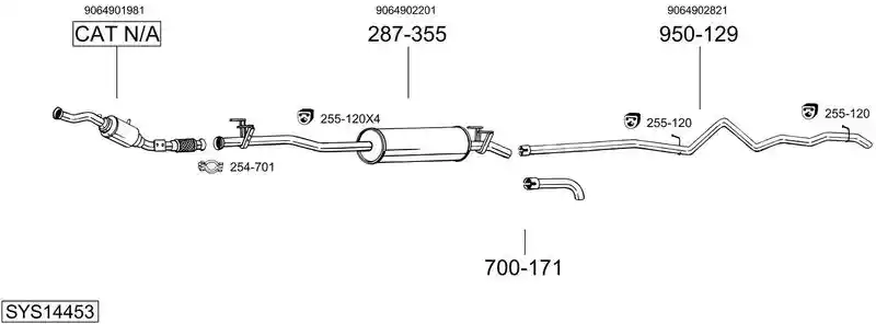 BOSAL SYS14453