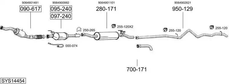 BOSAL SYS14454