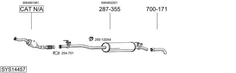 BOSAL SYS14457