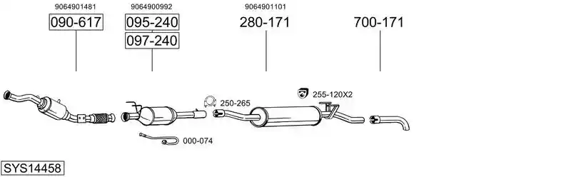 BOSAL SYS14458