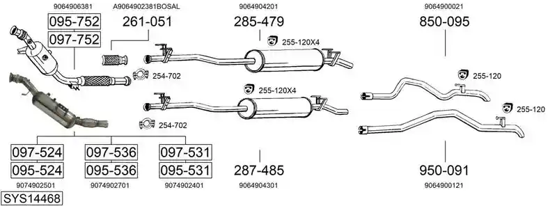 BOSAL SYS14468