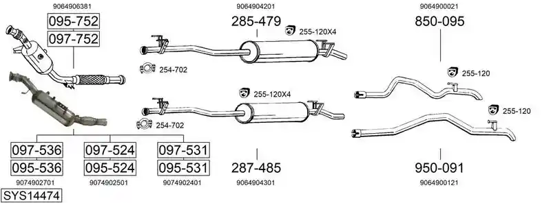 BOSAL SYS14474