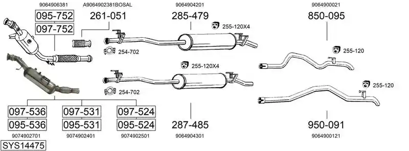 BOSAL SYS14475
