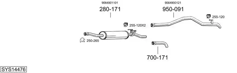 BOSAL SYS14476