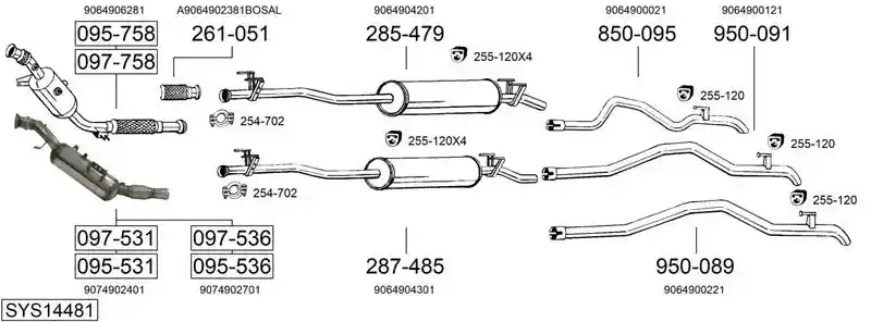 BOSAL SYS14481