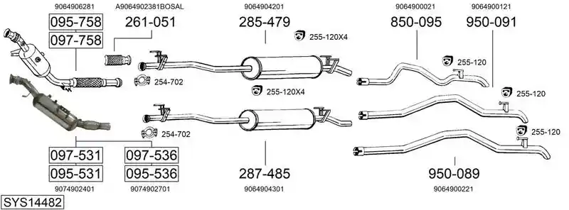 BOSAL SYS14482