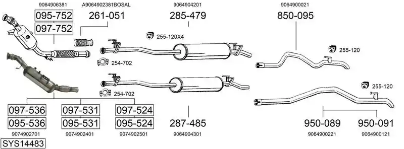 BOSAL SYS14483