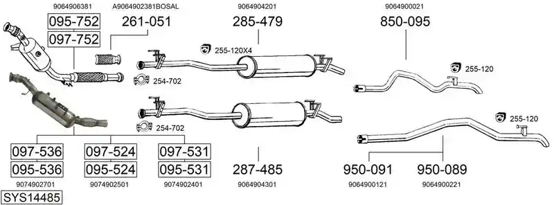 BOSAL SYS14485