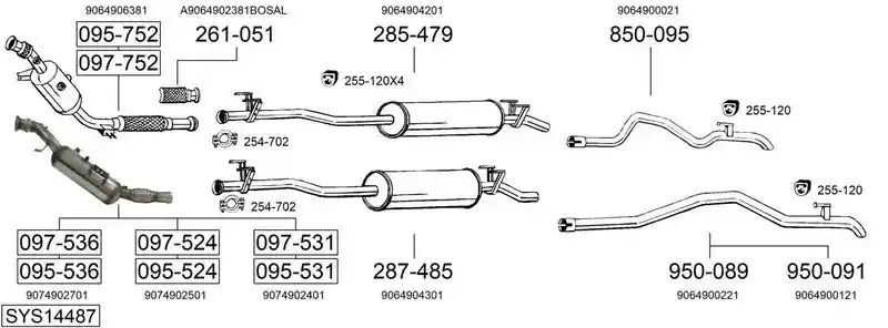 BOSAL SYS14487