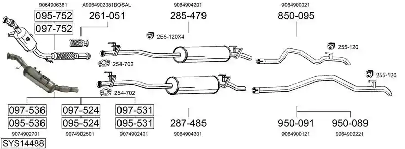 BOSAL SYS14488