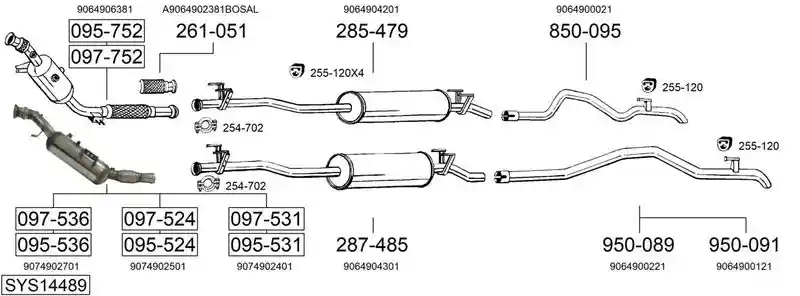 BOSAL SYS14489