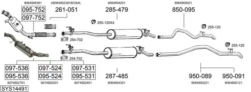 BOSAL SYS14491