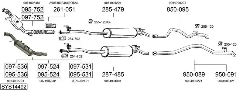 BOSAL SYS14492
