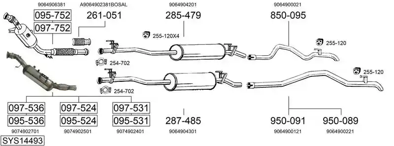 BOSAL SYS14493