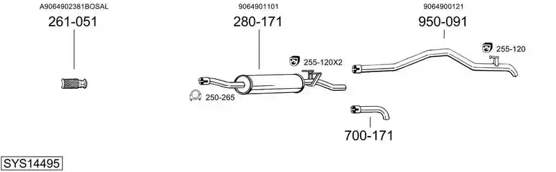 BOSAL SYS14495