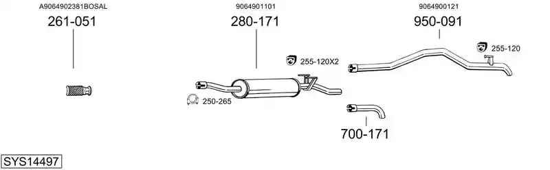 BOSAL SYS14497