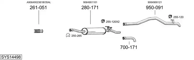 BOSAL SYS14498