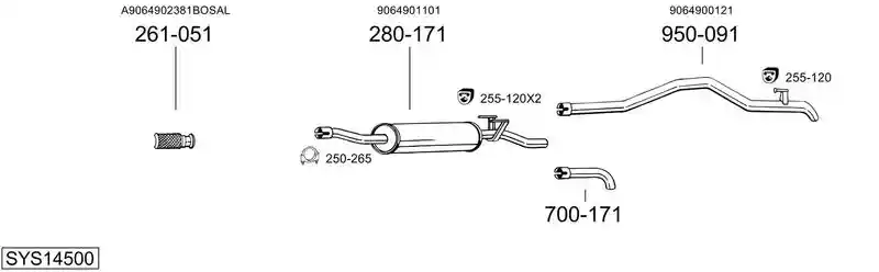 BOSAL SYS14500