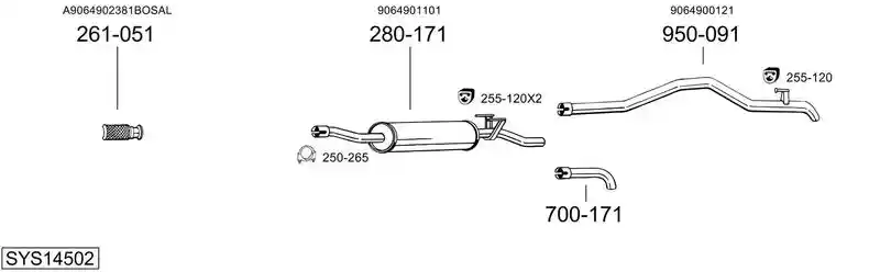 BOSAL SYS14502