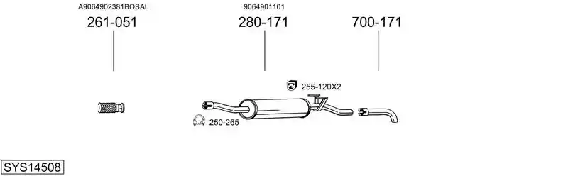 BOSAL SYS14508