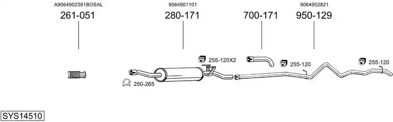 BOSAL SYS14510