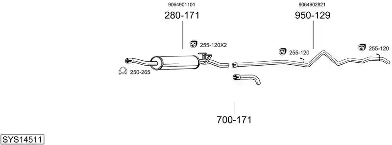 BOSAL SYS14511
