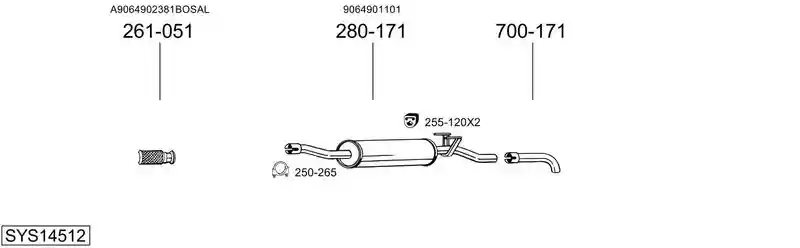 BOSAL SYS14512