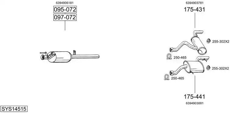 BOSAL SYS14515