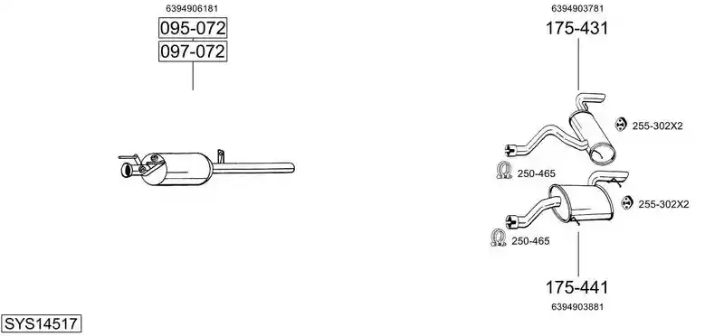 BOSAL SYS14517