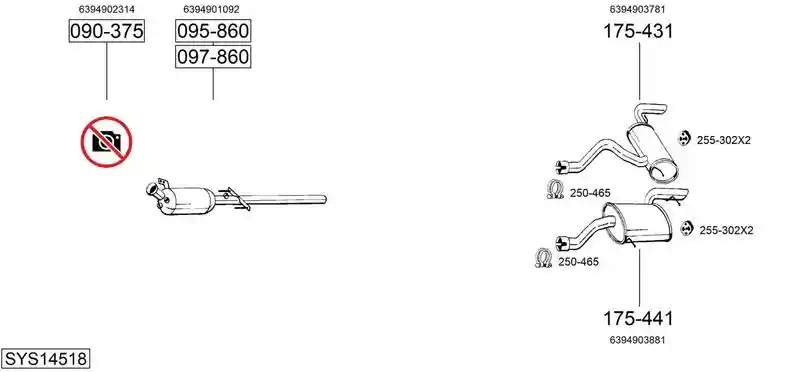 BOSAL SYS14518