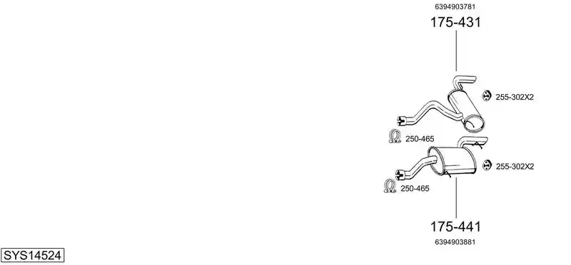 BOSAL SYS14524