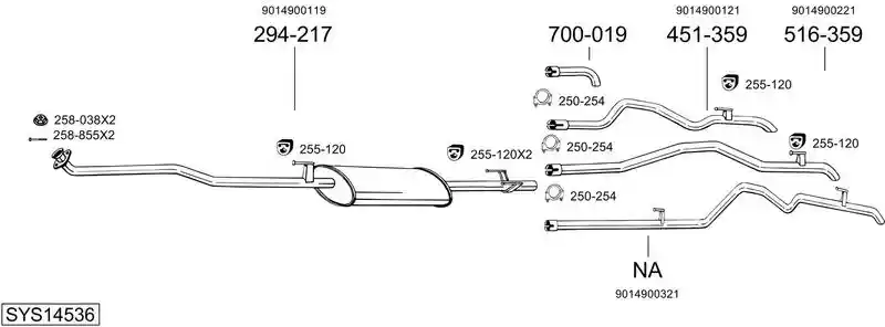 BOSAL SYS14536