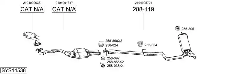 BOSAL SYS14538