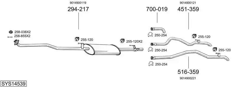 BOSAL SYS14539