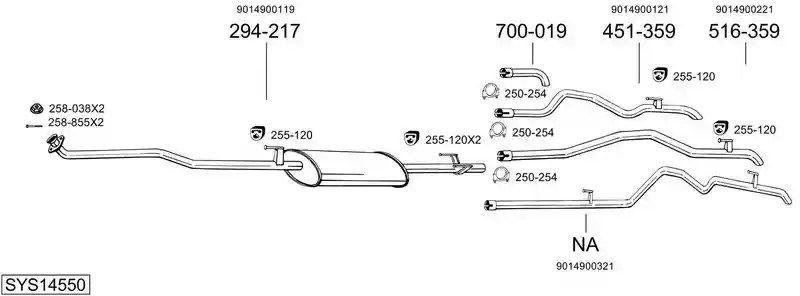 BOSAL SYS14550