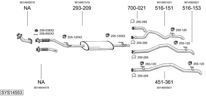 BOSAL SYS14553