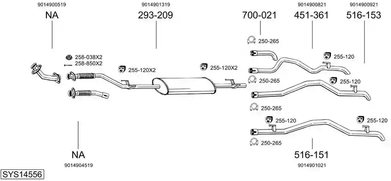 BOSAL SYS14556