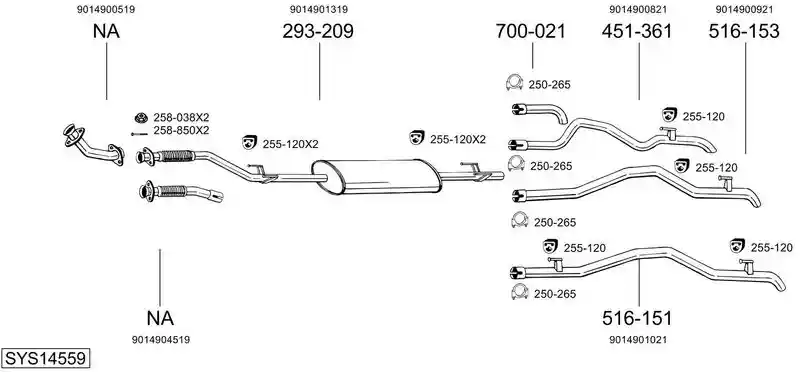 BOSAL SYS14559