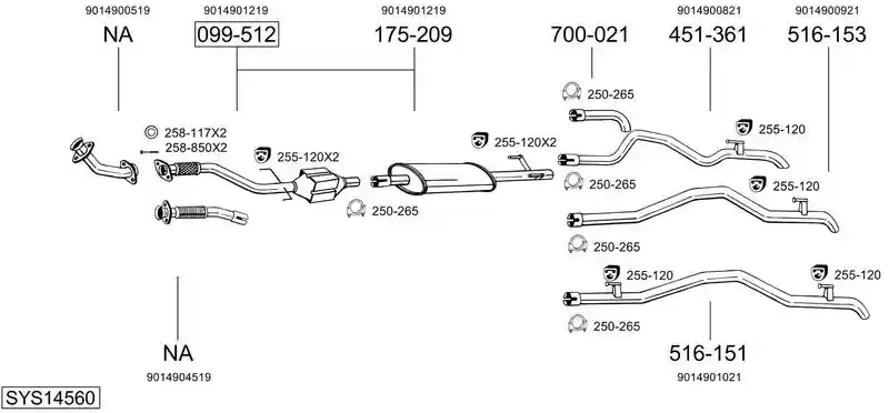 BOSAL SYS14560